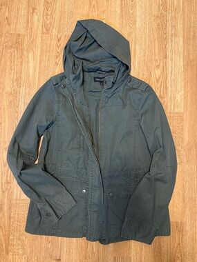 New Look Hooded Utility Jacket in Olive Green